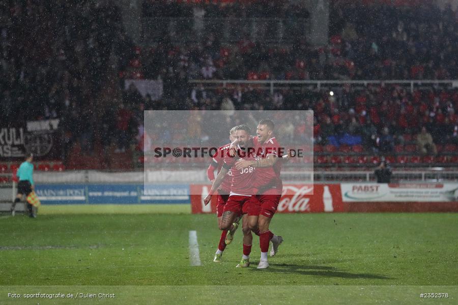 Torjubel, Kevin Hingerl, FLYERALARM Arena, Würzburg, 24.02.2023, sport, action, Fussball, BFV, 25. Spieltag, Regionalliga Bayern, TGM, FWK, Türkgücü München, FC Würzburger Kickers - Bild-ID: 2352578 Torjubel, Kevin Hingerl, FLYERALARM Arena, Würzburg, 24.02.2023, sport, action, Fussball, BFV, 25. Spieltag, Regionalliga Bayern, TGM, FWK, Türkgücü München, FC Würzburger Kickers - Bild-ID: 2352578