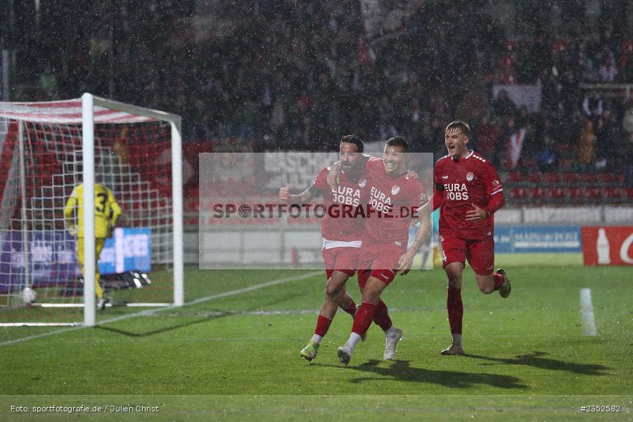 Torjubel, Kevin Hingerl, FLYERALARM Arena, Würzburg, 24.02.2023, sport, action, Fussball, BFV, 25. Spieltag, Regionalliga Bayern, TGM, FWK, Türkgücü München, FC Würzburger Kickers - Bild-ID: 2352582 Torjubel, Kevin Hingerl, FLYERALARM Arena, Würzburg, 24.02.2023, sport, action, Fussball, BFV, 25. Spieltag, Regionalliga Bayern, TGM, FWK, Türkgücü München, FC Würzburger Kickers - Bild-ID: 2352582