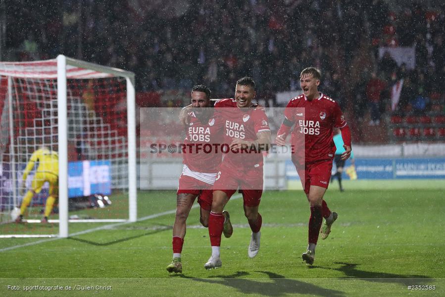 Torjubel, Kevin Hingerl, FLYERALARM Arena, Würzburg, 24.02.2023, sport, action, Fussball, BFV, 25. Spieltag, Regionalliga Bayern, TGM, FWK, Türkgücü München, FC Würzburger Kickers - Bild-ID: 2352583 Torjubel, Kevin Hingerl, FLYERALARM Arena, Würzburg, 24.02.2023, sport, action, Fussball, BFV, 25. Spieltag, Regionalliga Bayern, TGM, FWK, Türkgücü München, FC Würzburger Kickers - Bild-ID: 2352583
