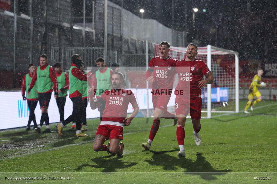 Torjubel, Kevin Hingerl, FLYERALARM Arena, Würzburg, 24.02.2023, sport, action, Fussball, BFV, 25. Spieltag, Regionalliga Bayern, TGM, FWK, Türkgücü München, FC Würzburger Kickers - Bild-ID: 2352586 Torjubel, Kevin Hingerl, FLYERALARM Arena, Würzburg, 24.02.2023, sport, action, Fussball, BFV, 25. Spieltag, Regionalliga Bayern, TGM, FWK, Türkgücü München, FC Würzburger Kickers - Bild-ID: 2352586