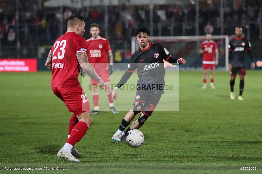 Andre Leipold, FLYERALARM Arena, Würzburg, 24.02.2023, sport, action, Fussball, BFV, 25. Spieltag, Regionalliga Bayern, TGM, FWK, Türkgücü München, FC Würzburger Kickers - Bild-ID: 2352603
