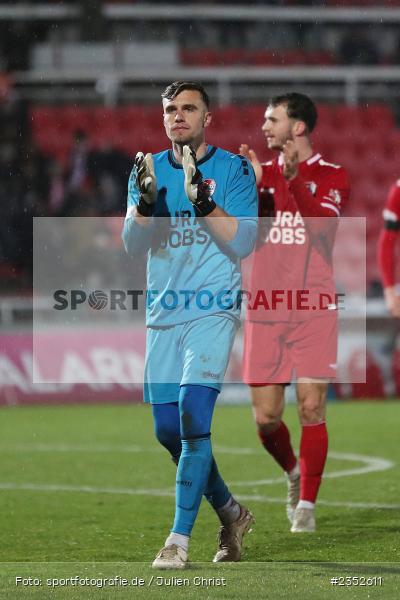 Johann Hipper, FLYERALARM Arena, Würzburg, 24.02.2023, sport, action, Fussball, BFV, 25. Spieltag, Regionalliga Bayern, TGM, FWK, Türkgücü München, FC Würzburger Kickers - Bild-ID: 2352611
