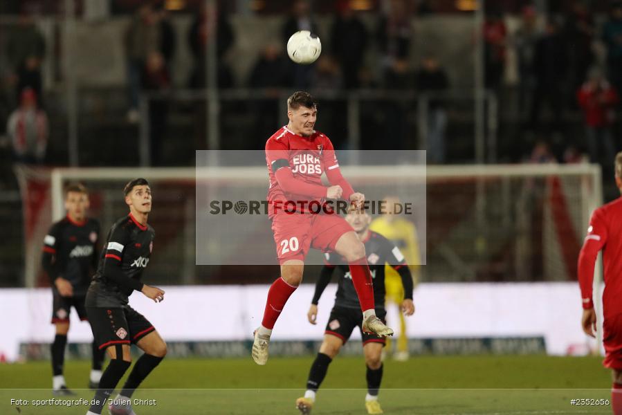 Anes Osmanoski, FLYERALARM Arena, Würzburg, 24.02.2023, sport, action, Fussball, BFV, 25. Spieltag, Regionalliga Bayern, TGM, FWK, Türkgücü München, FC Würzburger Kickers - Bild-ID: 2352656