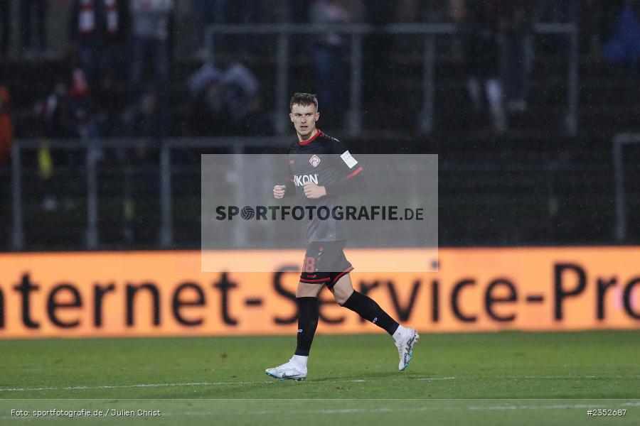 Maximilian Zaiser, FLYERALARM Arena, Würzburg, 24.02.2023, sport, action, Fussball, BFV, 25. Spieltag, Regionalliga Bayern, TGM, FWK, Türkgücü München, FC Würzburger Kickers - Bild-ID: 2352687