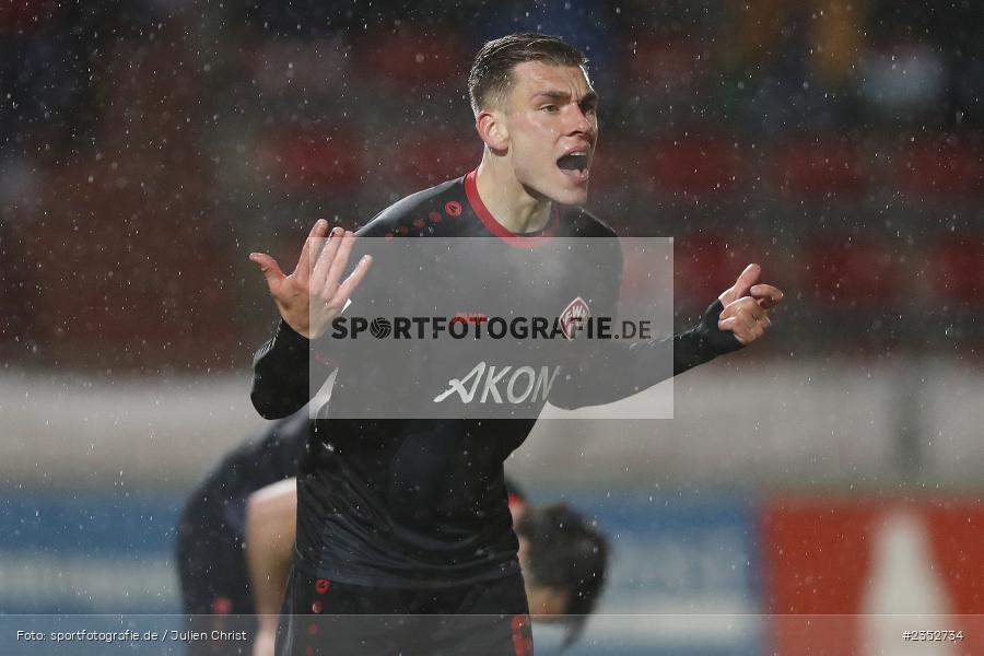 Marius Wegmann, FLYERALARM Arena, Würzburg, 24.02.2023, sport, action, Fussball, BFV, 25. Spieltag, Regionalliga Bayern, TGM, FWK, Türkgücü München, FC Würzburger Kickers - Bild-ID: 2352734
