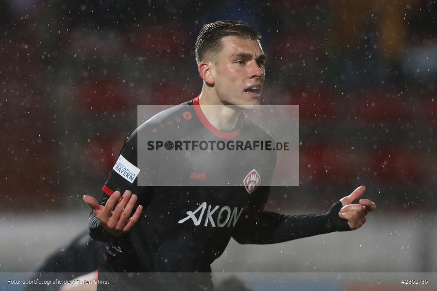 Marius Wegmann, FLYERALARM Arena, Würzburg, 24.02.2023, sport, action, Fussball, BFV, 25. Spieltag, Regionalliga Bayern, TGM, FWK, Türkgücü München, FC Würzburger Kickers - Bild-ID: 2352735