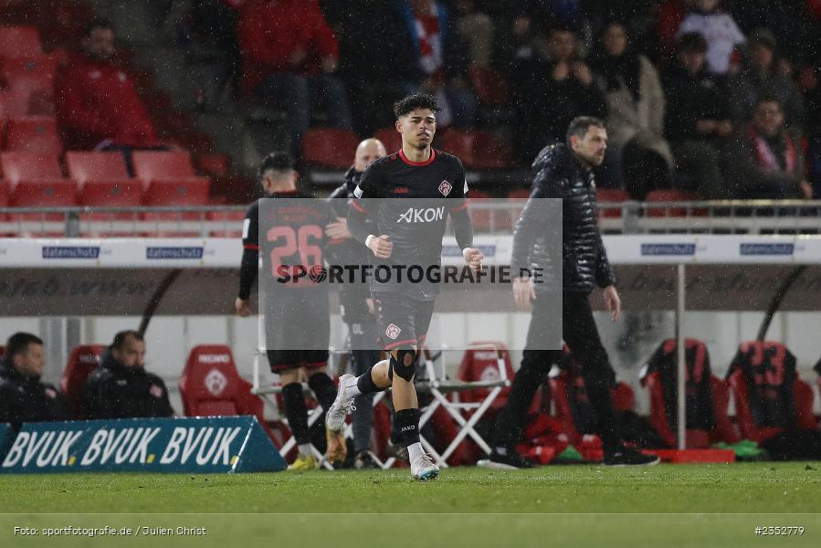 Andre Leipold, FLYERALARM Arena, Würzburg, 24.02.2023, sport, action, Fussball, BFV, 25. Spieltag, Regionalliga Bayern, TGM, FWK, Türkgücü München, FC Würzburger Kickers - Bild-ID: 2352779