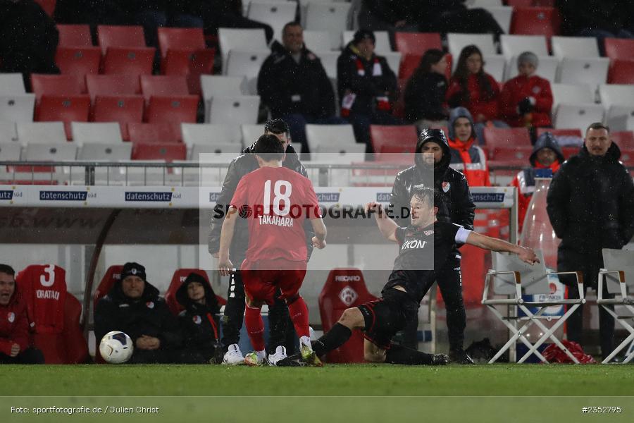 Peter Kurzweg, FLYERALARM Arena, Würzburg, 24.02.2023, sport, action, Fussball, BFV, 25. Spieltag, Regionalliga Bayern, TGM, FWK, Türkgücü München, FC Würzburger Kickers - Bild-ID: 2352795