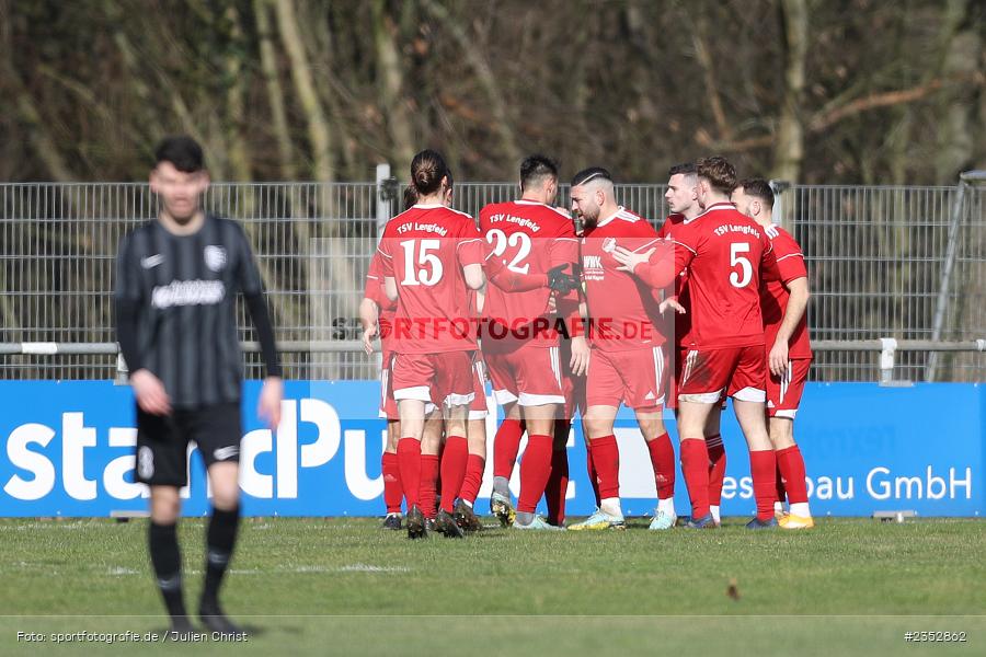 Torjubel, Adrian Istrefi, Sportgelände in der Au, Karlburg, 25.02.2023, sport, action, Fussball, BFV, 25. Spieltag, Landesliga Nordwest, LEN, TSV, TSV 1876 Lengfeld, TSV Karlburg - Bild-ID: 2352862 Torjubel, Adrian Istrefi, Sportgelände in der Au, Karlburg, 25.02.2023, sport, action, Fussball, BFV, 25. Spieltag, Landesliga Nordwest, LEN, TSV, TSV 1876 Lengfeld, TSV Karlburg - Bild-ID: 2352862