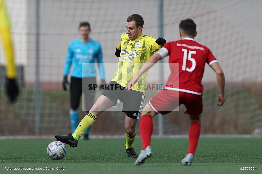 Moriz Heusinger, Kunstrasenplatz, Frammersbach, 26.02.2023, sport, action, Fussball, BFV, 25. Spieltag, Landesliga Nordwest, FTS, TUS, FT Schweinfurt, TuS Frammersbach - Bild-ID: 2353054 Moriz Heusinger, Kunstrasenplatz, Frammersbach, 26.02.2023, sport, action, Fussball, BFV, 25. Spieltag, Landesliga Nordwest, FTS, TUS, FT Schweinfurt, TuS Frammersbach - Bild-ID: 2353054