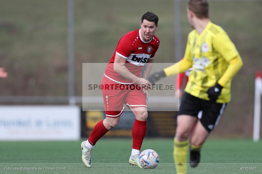 Patrick Amrhein, Kunstrasenplatz, Frammersbach, 26.02.2023, sport, action, Fussball, BFV, 25. Spieltag, Landesliga Nordwest, FTS, TUS, FT Schweinfurt, TuS Frammersbach - Bild-ID: 2353067 Patrick Amrhein, Kunstrasenplatz, Frammersbach, 26.02.2023, sport, action, Fussball, BFV, 25. Spieltag, Landesliga Nordwest, FTS, TUS, FT Schweinfurt, TuS Frammersbach - Bild-ID: 2353067