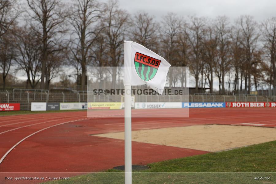 Eckfahne, Symbolbild, Sachs-Stadion, Schweinfurt, 27.02.2023, sport, action, Fussball, BFV, 24. Spieltag, Regionalliga Bayern, FVI, FC05, FV Illertissen, FC Schweinfurt 05 - Bild-ID: 2353151