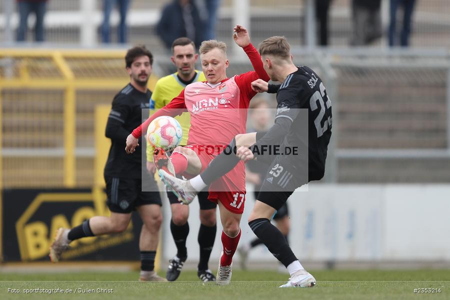 Jens Trunk, Stadion am Schönbusch, Aschaffenburg, 04.03.2023, sport, action, Fussball, BFV, 26. Spieltag, Regionalliga Bayern, TSV, SVA, TSV Aubstadt, SV Viktoria Aschaffenburg - Bild-ID: 2353214