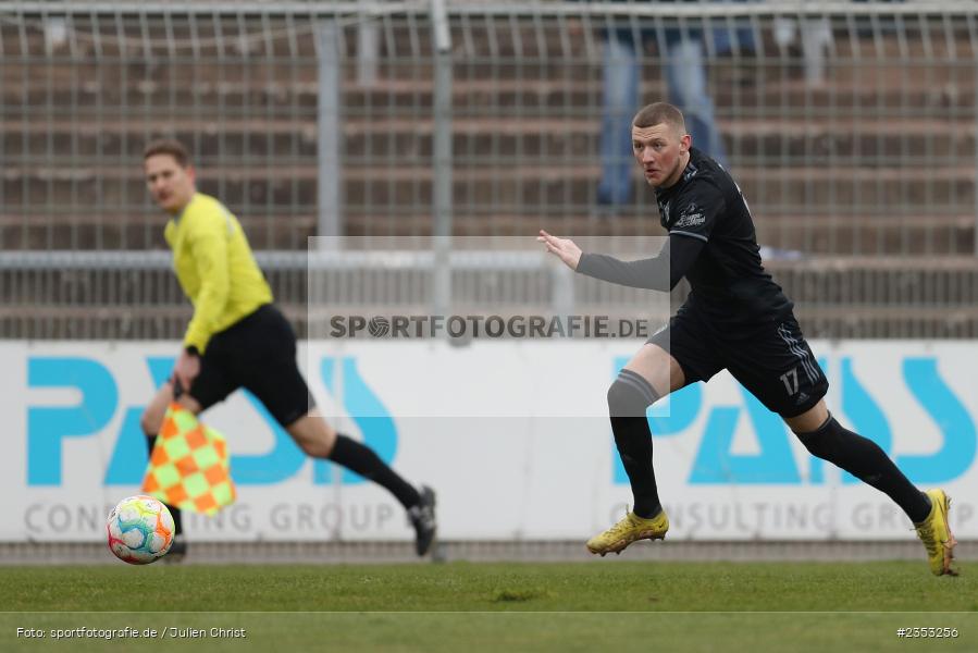 Niklas Meyer, Stadion am Schönbusch, Aschaffenburg, 04.03.2023, sport, action, Fussball, BFV, 26. Spieltag, Regionalliga Bayern, TSV, SVA, TSV Aubstadt, SV Viktoria Aschaffenburg - Bild-ID: 2353256 Niklas Meyer, Stadion am Schönbusch, Aschaffenburg, 04.03.2023, sport, action, Fussball, BFV, 26. Spieltag, Regionalliga Bayern, TSV, SVA, TSV Aubstadt, SV Viktoria Aschaffenburg - Bild-ID: 2353256