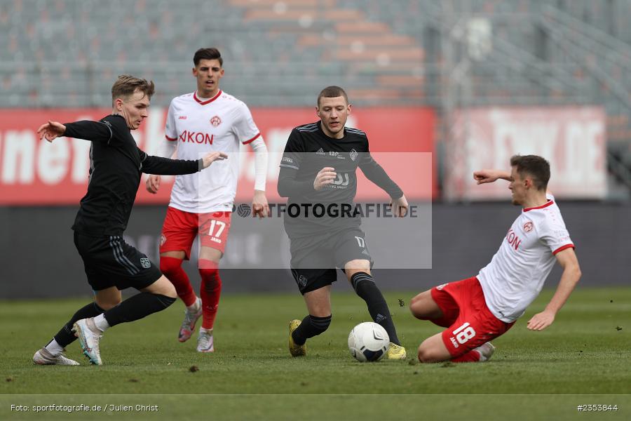Niklas Meyer, AKON Arena, Würzburg, 11.03.2023, sport, action, BFV, Fussball, 27. Spieltag, Regionalliga Bayern, SVA, FWK, SV Viktoria Aschaffenburg, FC Würzburger Kickers - Bild-ID: 2353844