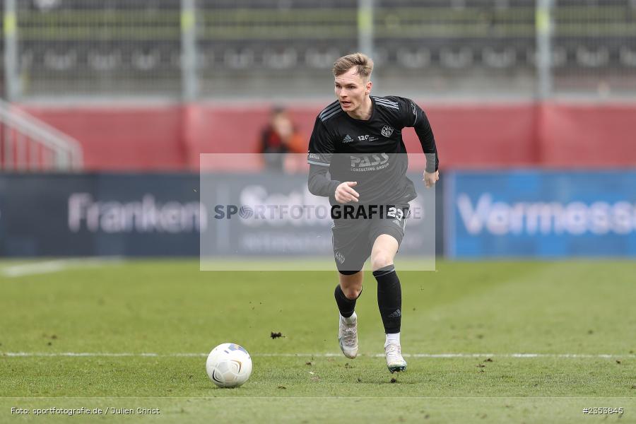 Tom Schulz, AKON Arena, Würzburg, 11.03.2023, sport, action, BFV, Fussball, 27. Spieltag, Regionalliga Bayern, SVA, FWK, SV Viktoria Aschaffenburg, FC Würzburger Kickers - Bild-ID: 2353845