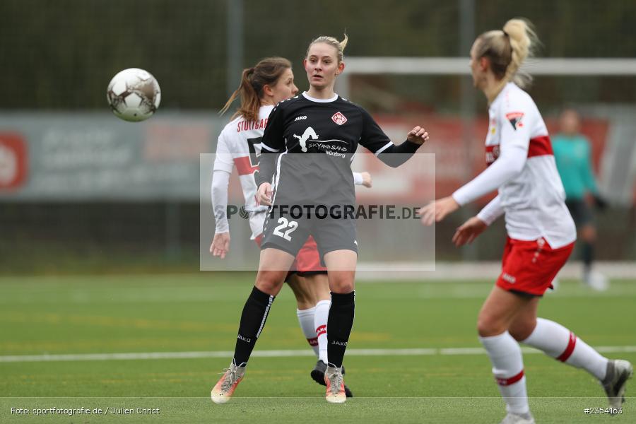 Franka Ziegler, Sportpark Heuchelhof, Würzburg, 12.03.2023, sport, action, Fussball, BFV, Oberliga Baden-Württemberg, Bayernliga, VFB, FWK, VfB Stuttgart, FC Würzburger Kickers - Bild-ID: 2354163 Franka Ziegler, Sportpark Heuchelhof, Würzburg, 12.03.2023, sport, action, Fussball, BFV, Oberliga Baden-Württemberg, Bayernliga, VFB, FWK, VfB Stuttgart, FC Würzburger Kickers - Bild-ID: 2354163