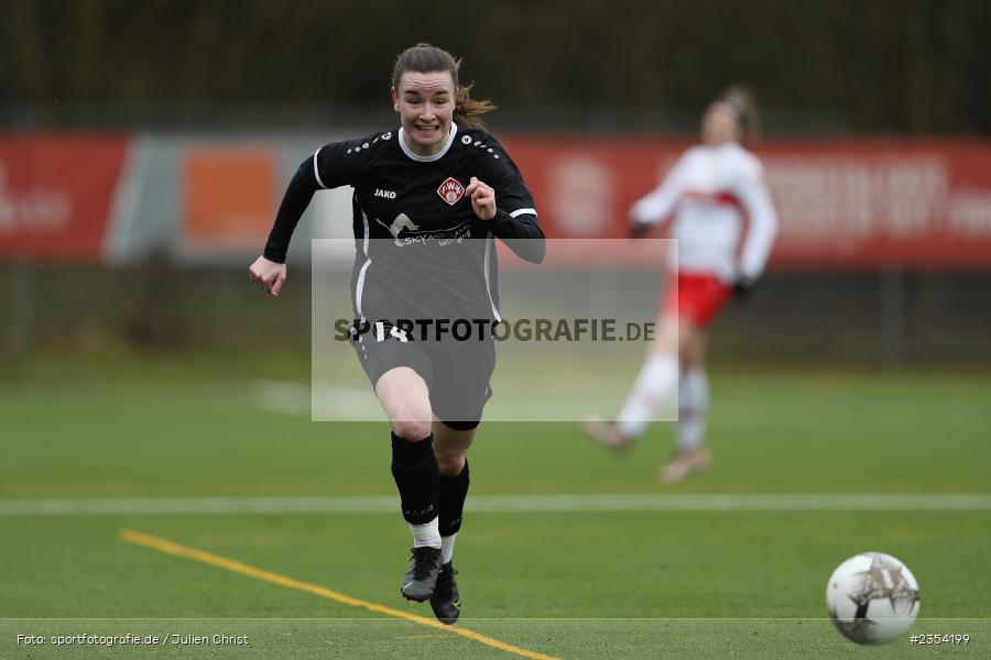 Lea Schrenk, Sportpark Heuchelhof, Würzburg, 12.03.2023, sport, action, Fussball, BFV, Oberliga Baden-Württemberg, Bayernliga, VFB, FWK, VfB Stuttgart, FC Würzburger Kickers - Bild-ID: 2354199 Lea Schrenk, Sportpark Heuchelhof, Würzburg, 12.03.2023, sport, action, Fussball, BFV, Oberliga Baden-Württemberg, Bayernliga, VFB, FWK, VfB Stuttgart, FC Würzburger Kickers - Bild-ID: 2354199