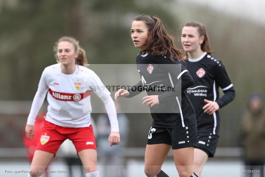Julia Forster, Sportpark Heuchelhof, Würzburg, 12.03.2023, sport, action, Fussball, BFV, Oberliga Baden-Württemberg, Bayernliga, VFB, FWK, VfB Stuttgart, FC Würzburger Kickers - Bild-ID: 2354254 Julia Forster, Sportpark Heuchelhof, Würzburg, 12.03.2023, sport, action, Fussball, BFV, Oberliga Baden-Württemberg, Bayernliga, VFB, FWK, VfB Stuttgart, FC Würzburger Kickers - Bild-ID: 2354254