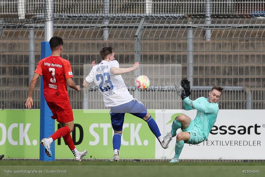 Tom Schulz, Stadion am Schönbusch, Aschaffenburg, 18.03.2023, sport, action, Fussball, BFV, 28. Spieltag, Regionalliga Bayern, HAN, SVA, SpVgg Hankofen-Hailing, SV Viktoria Aschaffenburg - Bild-ID: 2354340 Tom Schulz, Stadion am Schönbusch, Aschaffenburg, 18.03.2023, sport, action, Fussball, BFV, 28. Spieltag, Regionalliga Bayern, HAN, SVA, SpVgg Hankofen-Hailing, SV Viktoria Aschaffenburg - Bild-ID: 2354340
