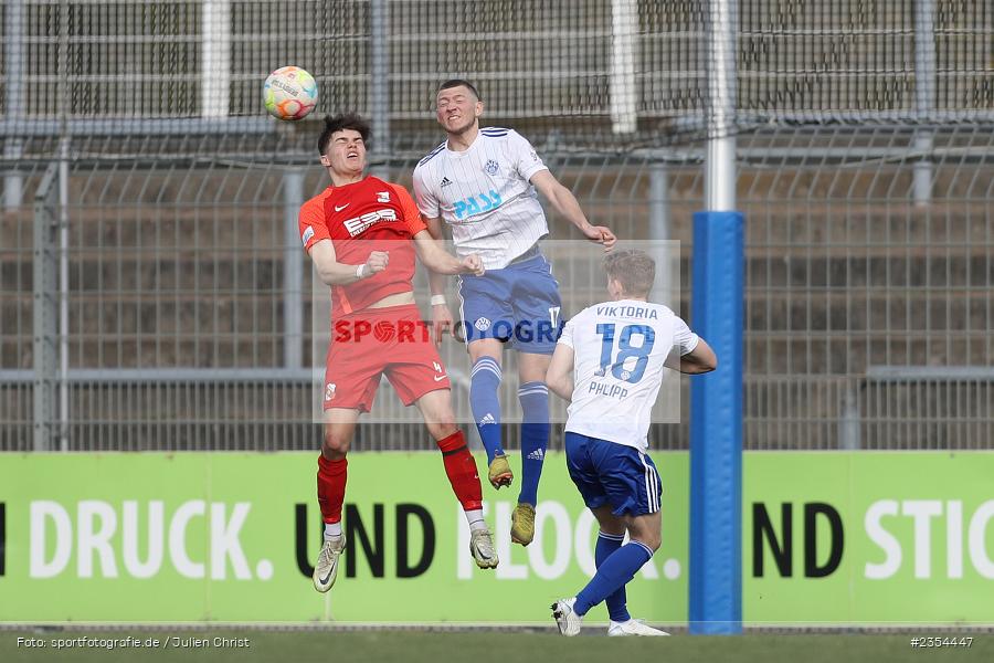 Niklas Meyer, Stadion am Schönbusch, Aschaffenburg, 18.03.2023, sport, action, Fussball, BFV, 28. Spieltag, Regionalliga Bayern, HAN, SVA, SpVgg Hankofen-Hailing, SV Viktoria Aschaffenburg - Bild-ID: 2354447 Niklas Meyer, Stadion am Schönbusch, Aschaffenburg, 18.03.2023, sport, action, Fussball, BFV, 28. Spieltag, Regionalliga Bayern, HAN, SVA, SpVgg Hankofen-Hailing, SV Viktoria Aschaffenburg - Bild-ID: 2354447