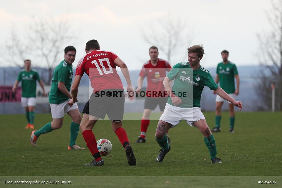 Benjamin Höfling, Sportgelände, Altfeld, 19.03.2023, sport, action, Fussball, BFV, 20. Spieltag, Kreisliga Würzburg, FCG, SVA, FC Gössenheim, SV Altfeld - Bild-ID: 2354689