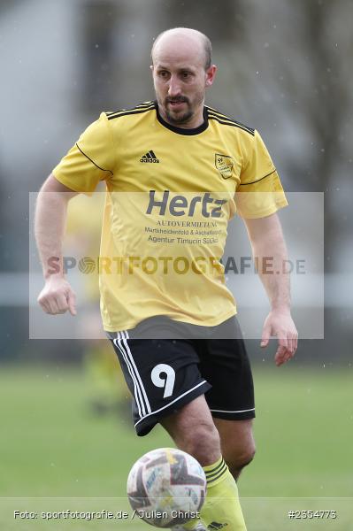 Daniel Bufe, Sportgelände, Erlenbach bei Marktheidenfeld, 19.03.2023, sport, action, Fussball, BFV, 16. Spieltag, Kreisklasse Würzburg, SGH, SVE, SG Hettstadt/SV Greußenheim, SV Erlenbach - Bild-ID: 2354773 Daniel Bufe, Sportgelände, Erlenbach bei Marktheidenfeld, 19.03.2023, sport, action, Fussball, BFV, 16. Spieltag, Kreisklasse Würzburg, SGH, SVE, SG Hettstadt/SV Greußenheim, SV Erlenbach - Bild-ID: 2354773