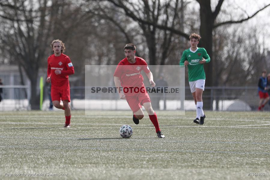 Samuel Röthlein, Sachs-Stadion, Schweinfurt, 19.03.2023, sport, action, Fussball, BFV, 19. Spieltag, Derby, Bayernliga U19, FWK, FC05, FC Würzburger Kickers, FC Schweinfurt 05 - Bild-ID: 2354823