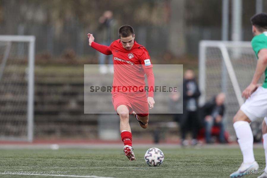 Lennard Schneider, Sachs-Stadion, Schweinfurt, 19.03.2023, sport, action, Fussball, BFV, 19. Spieltag, Derby, Bayernliga U19, FWK, FC05, FC Würzburger Kickers, FC Schweinfurt 05 - Bild-ID: 2354890