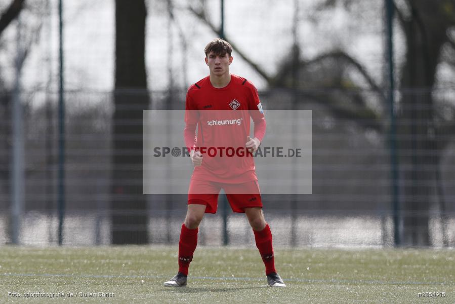 Nick Doktorczyk, Sachs-Stadion, Schweinfurt, 19.03.2023, sport, action, Fussball, BFV, 19. Spieltag, Derby, Bayernliga U19, FWK, FC05, FC Würzburger Kickers, FC Schweinfurt 05 - Bild-ID: 2354915 Nick Doktorczyk, Sachs-Stadion, Schweinfurt, 19.03.2023, sport, action, Fussball, BFV, 19. Spieltag, Derby, Bayernliga U19, FWK, FC05, FC Würzburger Kickers, FC Schweinfurt 05 - Bild-ID: 2354915