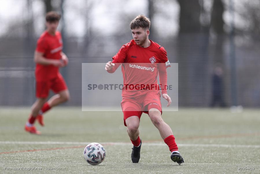 Egor Zelenskiy, Sachs-Stadion, Schweinfurt, 19.03.2023, sport, action, Fussball, BFV, 19. Spieltag, Derby, Bayernliga U19, FWK, FC05, FC Würzburger Kickers, FC Schweinfurt 05 - Bild-ID: 2354929