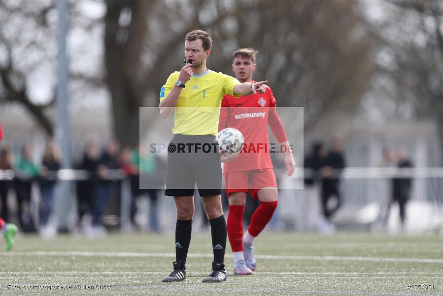 Kevin Hegwein, Sachs-Stadion, Schweinfurt, 19.03.2023, sport, action, Fussball, BFV, 19. Spieltag, Derby, Bayernliga U19, FWK, FC05, FC Würzburger Kickers, FC Schweinfurt 05 - Bild-ID: 2354931 Kevin Hegwein, Sachs-Stadion, Schweinfurt, 19.03.2023, sport, action, Fussball, BFV, 19. Spieltag, Derby, Bayernliga U19, FWK, FC05, FC Würzburger Kickers, FC Schweinfurt 05 - Bild-ID: 2354931