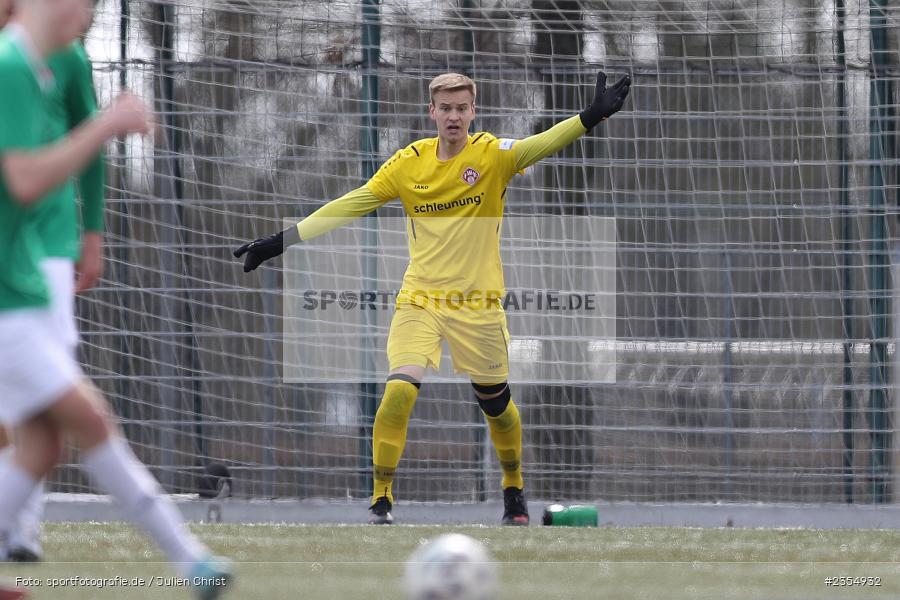 Leon Walch, Sachs-Stadion, Schweinfurt, 19.03.2023, sport, action, Fussball, BFV, 19. Spieltag, Derby, Bayernliga U19, FWK, FC05, FC Würzburger Kickers, FC Schweinfurt 05 - Bild-ID: 2354932