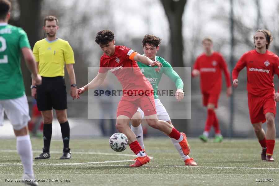 Marcel Fischer, Sachs-Stadion, Schweinfurt, 19.03.2023, sport, action, Fussball, BFV, 19. Spieltag, Derby, Bayernliga U19, FWK, FC05, FC Würzburger Kickers, FC Schweinfurt 05 - Bild-ID: 2354935