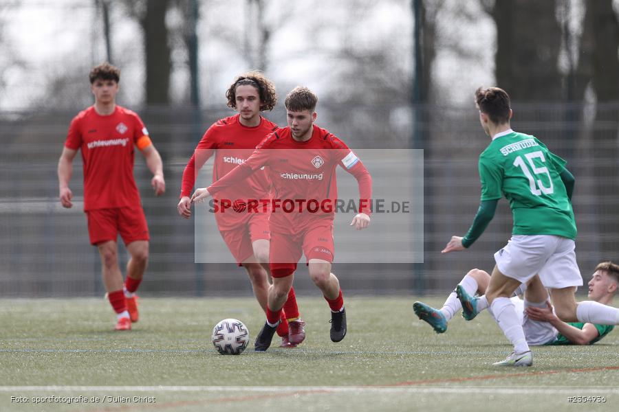 Egor Zelenskiy, Sachs-Stadion, Schweinfurt, 19.03.2023, sport, action, Fussball, BFV, 19. Spieltag, Derby, Bayernliga U19, FWK, FC05, FC Würzburger Kickers, FC Schweinfurt 05 - Bild-ID: 2354936
