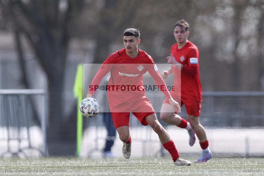 Sem Gralek, Sachs-Stadion, Schweinfurt, 19.03.2023, sport, action, Fussball, BFV, 19. Spieltag, Derby, Bayernliga U19, FWK, FC05, FC Würzburger Kickers, FC Schweinfurt 05 - Bild-ID: 2354961