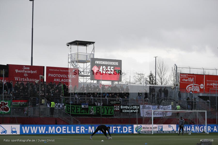 Countdown, Anzeigetafel, AKON Arena, Würzburg, 25.03.2023, sport, action, Fussball, BFV, 29. Spieltag, Derby, Regionalliga Bayern, FWK, FC05, 1. FC Schweinfurt, FC Würzburger Kickers - Bild-ID: 2355108