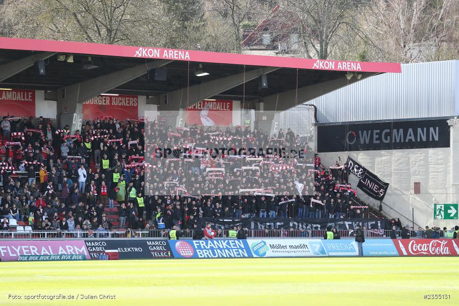 Fans, AKON Arena, Würzburg, 25.03.2023, sport, action, Fussball, BFV, 29. Spieltag, Derby, Regionalliga Bayern, FWK, FC05, 1. FC Schweinfurt, FC Würzburger Kickers - Bild-ID: 2355131