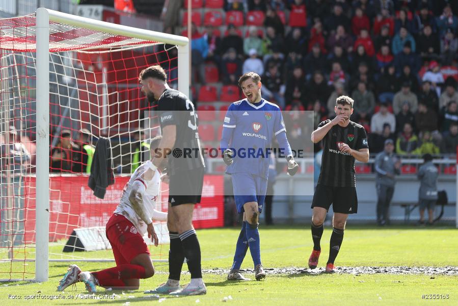Bennet Schmidt, AKON Arena, Würzburg, 25.03.2023, sport, action, Fussball, BFV, 29. Spieltag, Derby, Regionalliga Bayern, FWK, FC05, 1. FC Schweinfurt, FC Würzburger Kickers - Bild-ID: 2355163