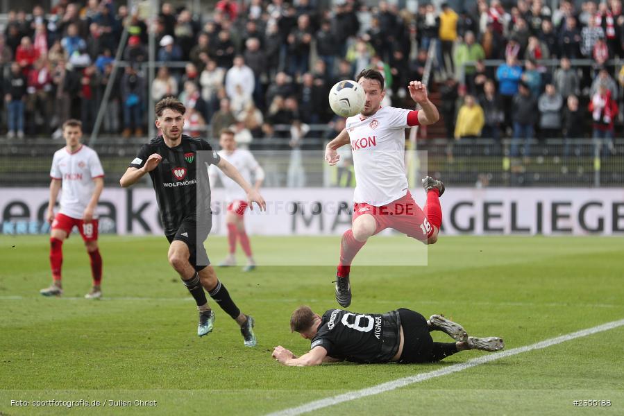 Peter Kurzweg, AKON Arena, Würzburg, 25.03.2023, sport, action, Fussball, BFV, 29. Spieltag, Derby, Regionalliga Bayern, FWK, FC05, 1. FC Schweinfurt, FC Würzburger Kickers - Bild-ID: 2355188