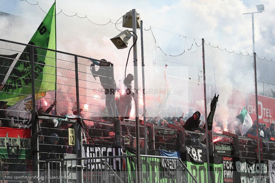 Pyrotechnik, Ultras, AKON Arena, Würzburg, 25.03.2023, sport, action, Fussball, BFV, 29. Spieltag, Derby, Regionalliga Bayern, FWK, FC05, 1. FC Schweinfurt, FC Würzburger Kickers - Bild-ID: 2355190