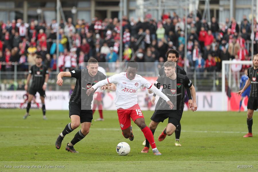 Benjika Caciel, AKON Arena, Würzburg, 25.03.2023, sport, action, Fussball, BFV, 29. Spieltag, Derby, Regionalliga Bayern, FWK, FC05, 1. FC Schweinfurt, FC Würzburger Kickers - Bild-ID: 2355195