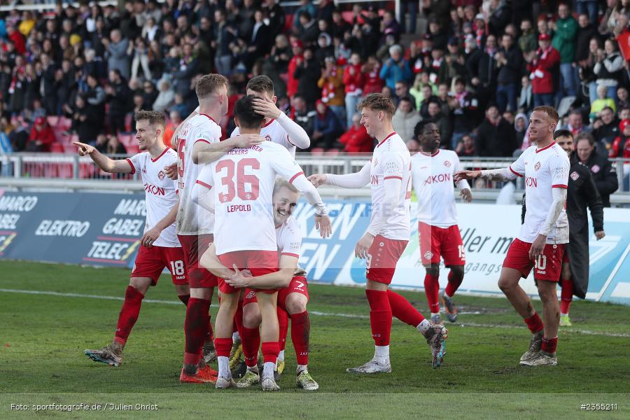 Thomas Haas, Eric Verstappen, AKON Arena, Würzburg, 25.03.2023, sport, action, Fussball, BFV, 29. Spieltag, Derby, Regionalliga Bayern, FWK, FC05, 1. FC Schweinfurt, FC Würzburger Kickers - Bild-ID: 2355211