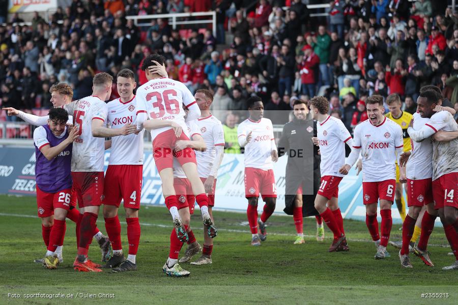 Andre Leipold, Thomas Haas, Eric Verstappen, AKON Arena, Würzburg, 25.03.2023, sport, action, Fussball, BFV, 29. Spieltag, Derby, Regionalliga Bayern, FWK, FC05, 1. FC Schweinfurt, FC Würzburger Kickers - Bild-ID: 2355213
