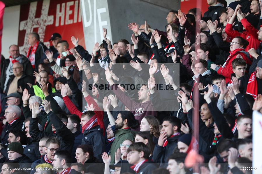 Fans, AKON Arena, Würzburg, 25.03.2023, sport, action, Fussball, BFV, 29. Spieltag, Derby, Regionalliga Bayern, FWK, FC05, 1. FC Schweinfurt, FC Würzburger Kickers - Bild-ID: 2355229