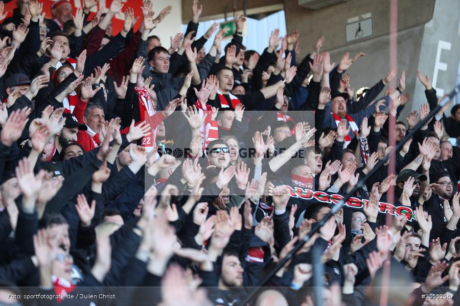 Fans, AKON Arena, Würzburg, 25.03.2023, sport, action, Fussball, BFV, 29. Spieltag, Derby, Regionalliga Bayern, FWK, FC05, 1. FC Schweinfurt, FC Würzburger Kickers - Bild-ID: 2355258