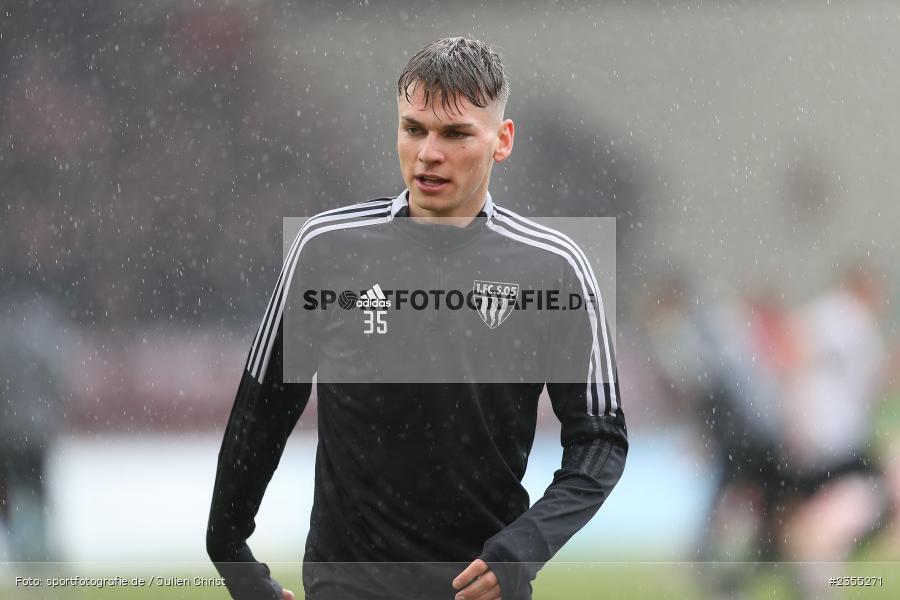 Julius Landeck, AKON Arena, Würzburg, 25.03.2023, sport, action, Fussball, BFV, 29. Spieltag, Derby, Regionalliga Bayern, FWK, FC05, 1. FC Schweinfurt, FC Würzburger Kickers - Bild-ID: 2355271