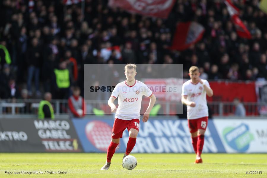 Maximilian Zaiser, AKON Arena, Würzburg, 25.03.2023, sport, action, Fussball, BFV, 29. Spieltag, Derby, Regionalliga Bayern, FWK, FC05, 1. FC Schweinfurt, FC Würzburger Kickers - Bild-ID: 2355315