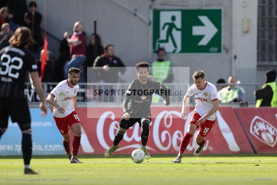 Malik Mc Lemore, AKON Arena, Würzburg, 25.03.2023, sport, action, Fussball, BFV, 29. Spieltag, Derby, Regionalliga Bayern, FWK, FC05, 1. FC Schweinfurt, FC Würzburger Kickers - Bild-ID: 2355359