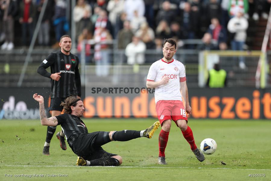 Lukas Billick, AKON Arena, Würzburg, 25.03.2023, sport, action, Fussball, BFV, 29. Spieltag, Derby, Regionalliga Bayern, FWK, FC05, 1. FC Schweinfurt, FC Würzburger Kickers - Bild-ID: 2355375